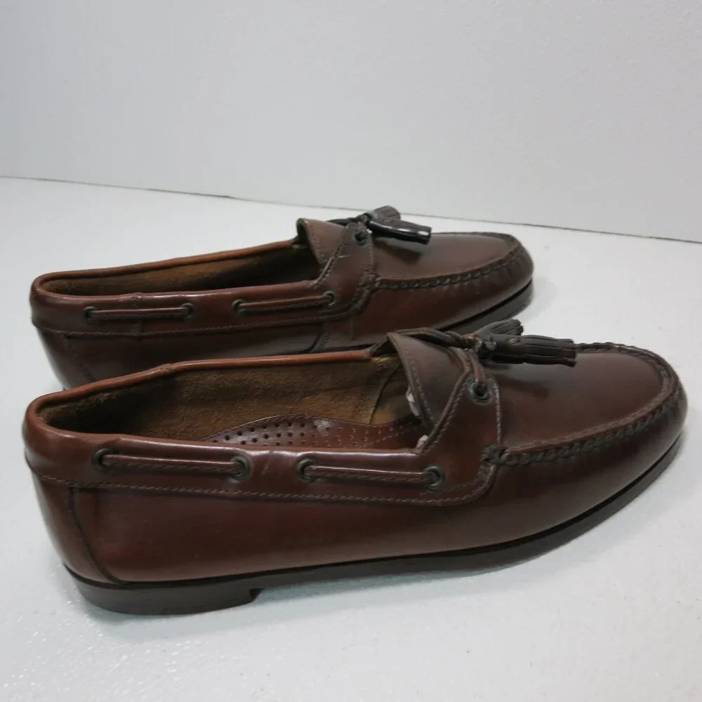 Hartland Leather Dress Strap Tassel Loafers Men's Footwear Men's Shoes Sz 9 M